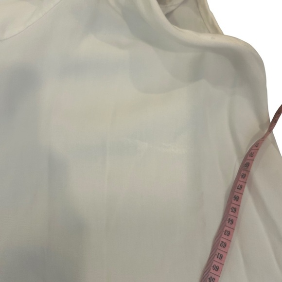 Bryn Walker sleeveless cowl neck Tencel white top size large - Picture 11 of 12